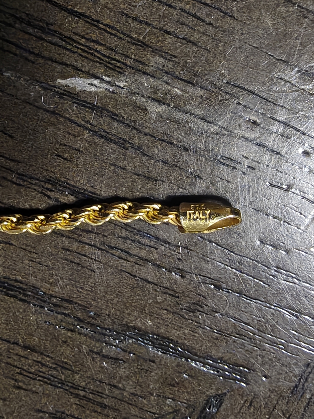 Gold-Tone Rope Chain Bracelet - Men